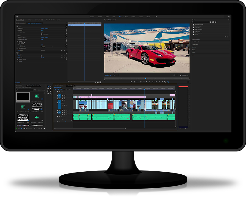 Video Editing Premiere Pro Mockup